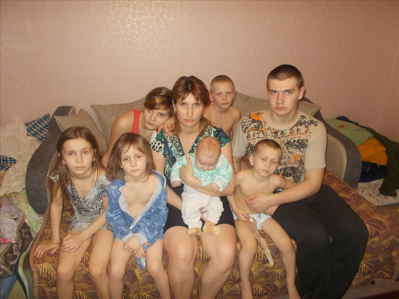 Многодетная семья Целуйко