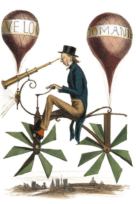 Путешествие на луну. Литография. 1865–1870