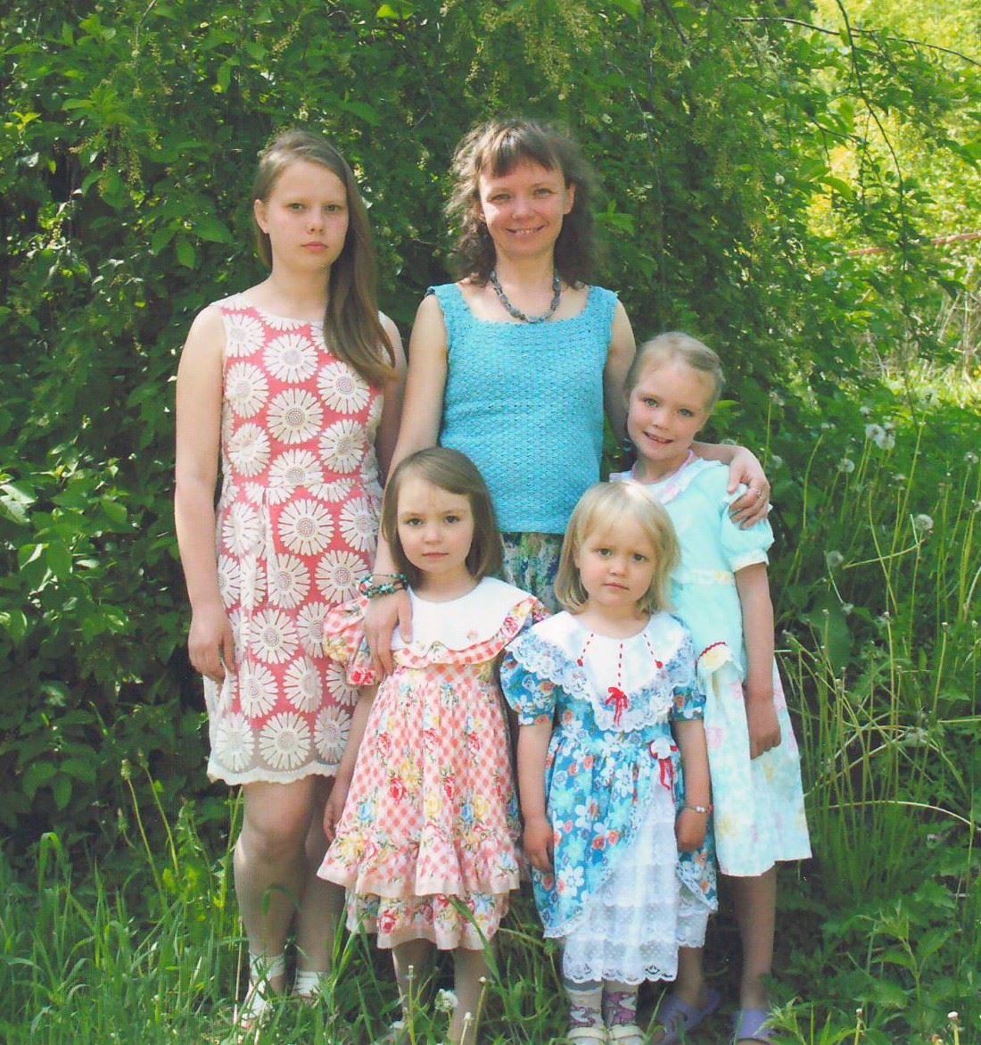 Татьяна и дочки Косаревы