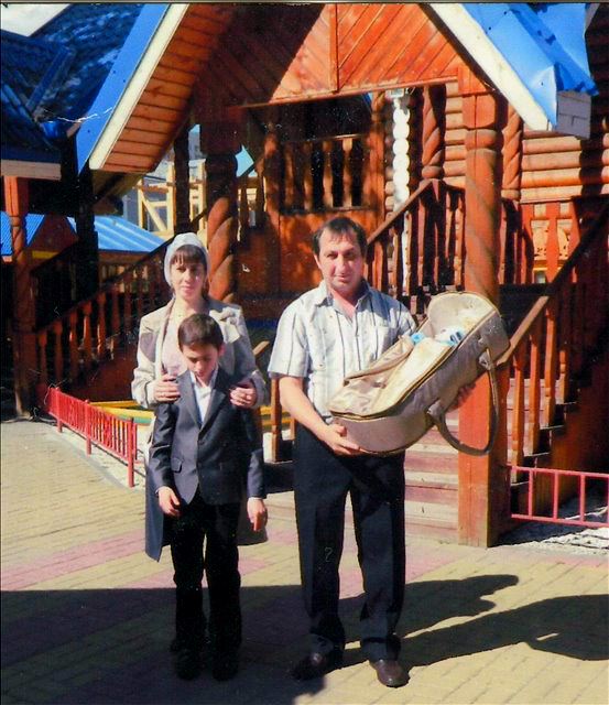 Петр Тютях с семьей