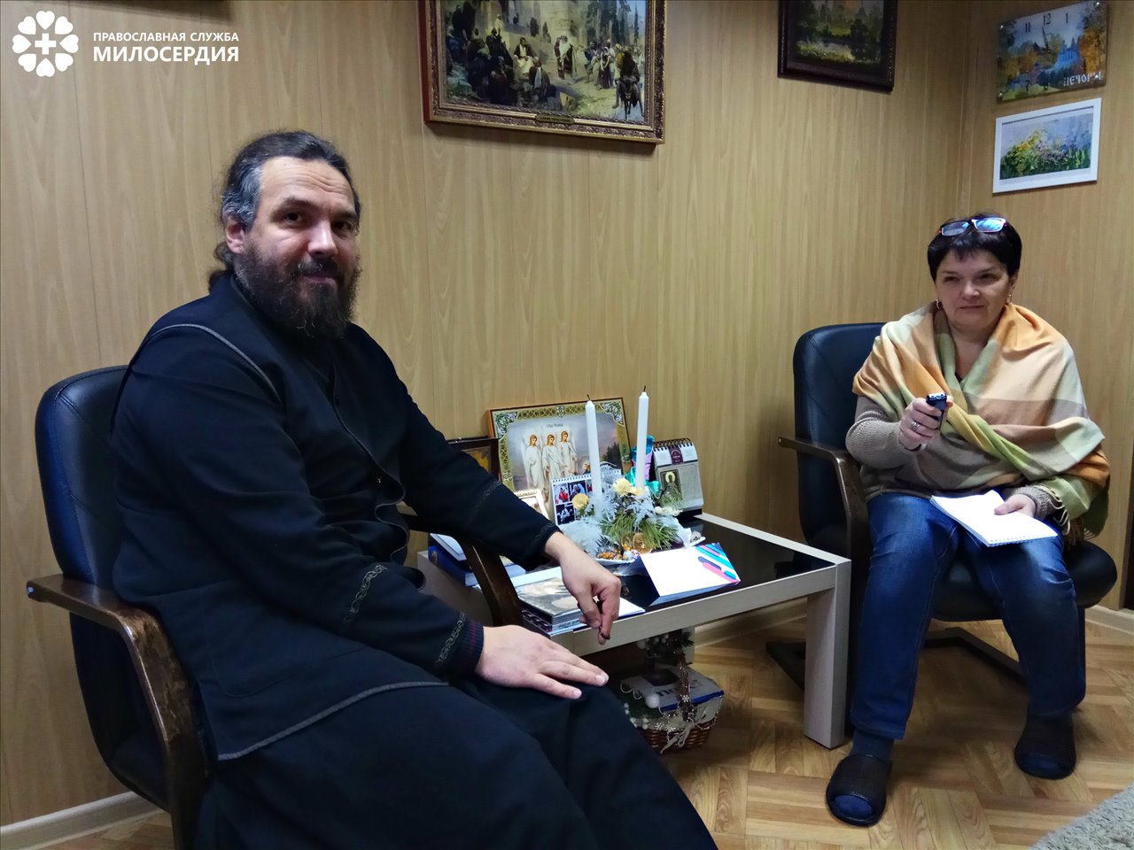 Протоиерей Евгений Попиченко и Рада Боженко