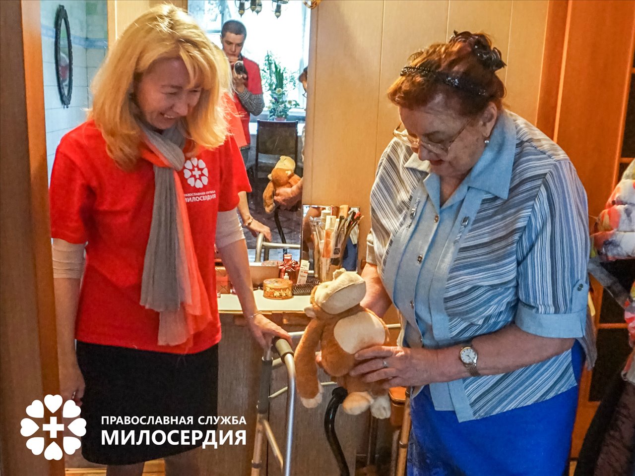 Трогательная встреча с нашей подопечной - фронтовиком
