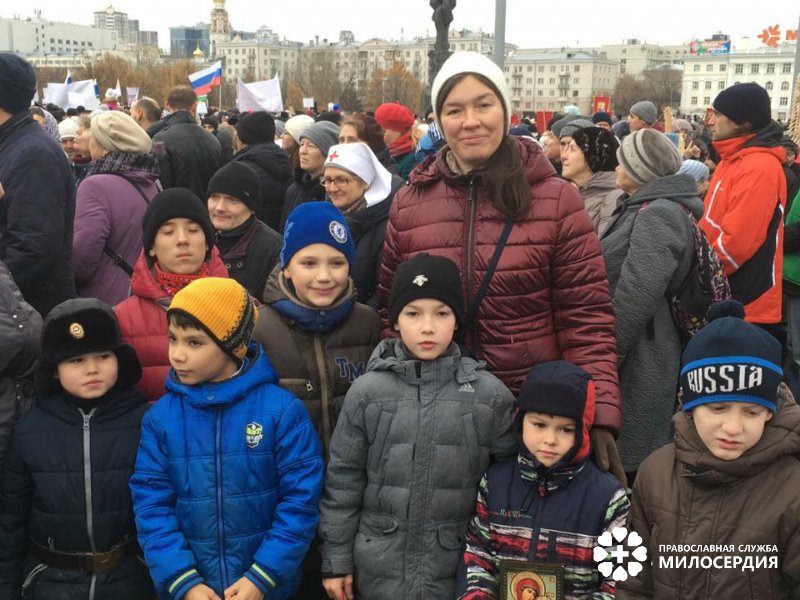 Сергей с семьей племянника Даниила
