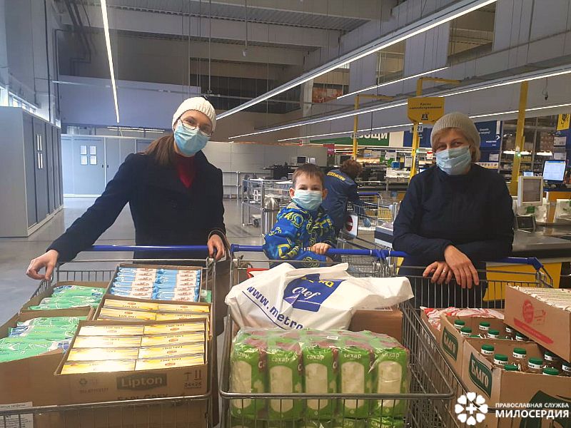 Закупка продуктов для патронажных подопеных