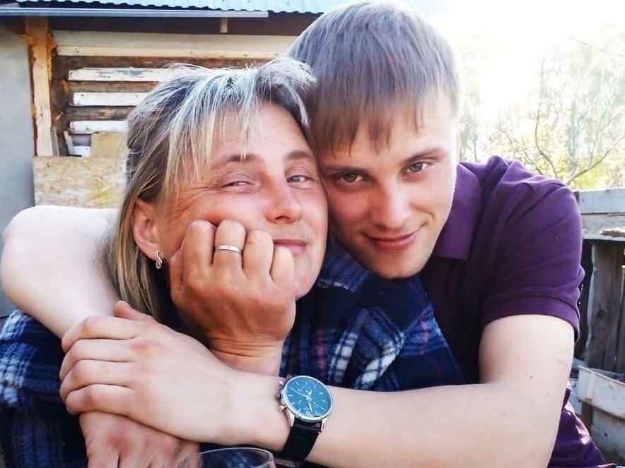 Александр с мамой
